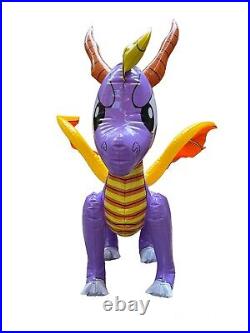 Spyro Inflatable Dragon Blow Up Toy Vintage 2002 RI Novelty HTF 18H X 17 READ