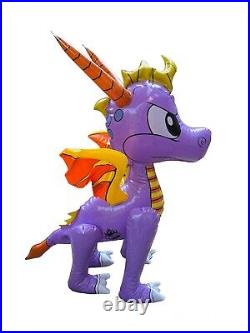 Spyro Inflatable Dragon Blow Up Toy Vintage 2002 RI Novelty HTF 18H X 17 READ