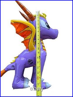 Spyro Inflatable Dragon Blow Up Toy Vintage 2002 RI Novelty HTF 18H X 17 READ