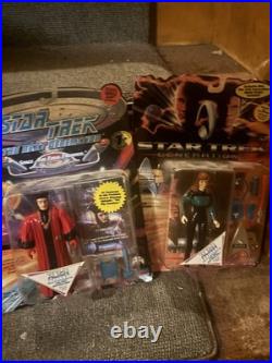 Star Trek Vintage Toy Lot Collector's Case Action Figures 1990s