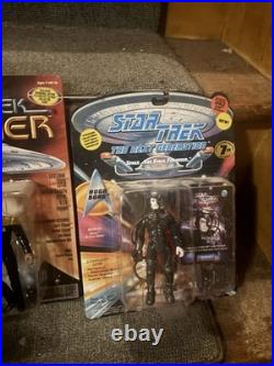 Star Trek Vintage Toy Lot Collector's Case Action Figures 1990s