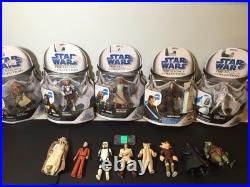 Star Wars Action Figure Lot (13) Vintage Kenner 1983 & Sealed BD Series + 1977