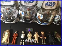 Star Wars Action Figure Lot (13) Vintage Kenner 1983 & Sealed BD Series + 1977