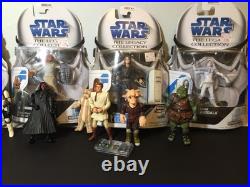 Star Wars Action Figure Lot (13) Vintage Kenner 1983 & Sealed BD Series + 1977