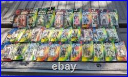 Star Wars Action Figure Lot Vintage 90s (32) Commtech Slide Luke Anikan Toy 3.75