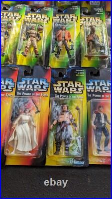 Star Wars Action Figure Lot Vintage 90s (32) Commtech Slide Luke Anikan Toy 3.75