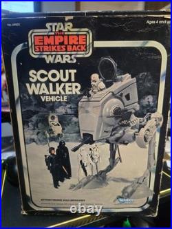 Star Wars Empire Strikes Back VINTAGE SCOUT WALKER With BOX AT-ST Complete Kenner