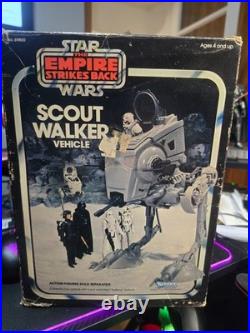 Star Wars Empire Strikes Back VINTAGE SCOUT WALKER With BOX AT-ST Complete Kenner
