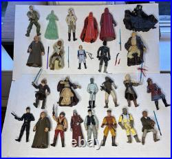 Star Wars VTG Lot Of 25 Figures 1990's Early 2000s Loose Toys