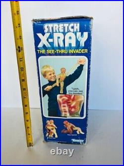 Stretch Armstrong X-Ray Alien Invader Kenner RARE box 1979 vtg Figure Toy brain