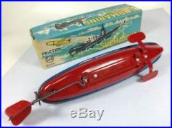 Submarine Tin Toy Showa Retro Friction moving Vintage Figure Toy EMS F / S