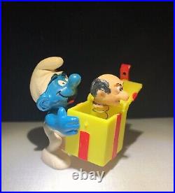 Super Smurfs Series 40247 Jokey Smurf Trick Box Smurf Vintage Peyo Schleich Toy