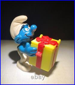 Super Smurfs Series 40247 Jokey Smurf Trick Box Smurf Vintage Peyo Schleich Toy