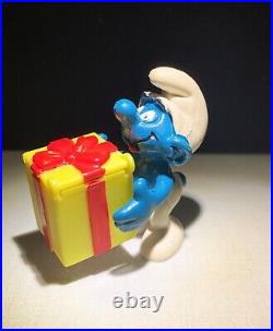 Super Smurfs Series 40247 Jokey Smurf Trick Box Smurf Vintage Peyo Schleich Toy