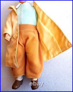 TINTIN SNOWY HERGE? VTG Action Figure Articulated Toy Doll 10 1980´s RARE