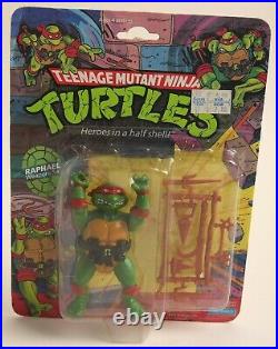 TMNT 1988 Teenage Mutant Ninja Turtles Raph Raphael Action Figure Toy MOC Sealed