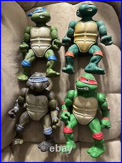 TMNT Giant 13 Figure Lot Original 1989 80s Mirage Studios Playmates Toys VTG