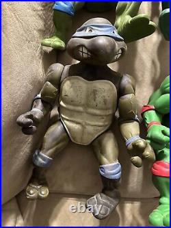 TMNT Giant 13 Figure Lot Original 1989 80s Mirage Studios Playmates Toys VTG