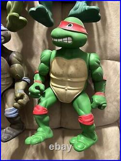 TMNT Giant 13 Figure Lot Original 1989 80s Mirage Studios Playmates Toys VTG