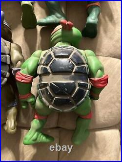 TMNT Giant 13 Figure Lot Original 1989 80s Mirage Studios Playmates Toys VTG