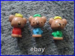 TOMY The Busy Bears Of Hippity Hollow 6 homes 3 bears