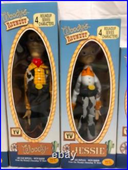 TOY STORY ROUNDUP YOUNG EPOCH VINTAGE FIGURE VERY RARE Lot 4 Set Disny Pixar