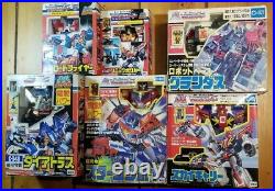 Takara Vintage 6 Figure Lot Transformers G1 Big Powered & Battlestar Japanese
