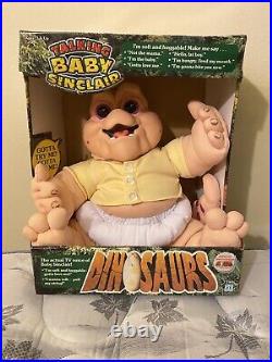 Talking Baby Sinclair Dinosaurs Rare Plush Toy New In Box Hasbro Disney Vintage