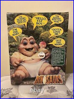 Talking Baby Sinclair Dinosaurs Rare Plush Toy New In Box Hasbro Disney Vintage