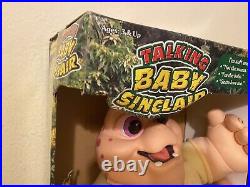 Talking Baby Sinclair Dinosaurs Rare Plush Toy New In Box Hasbro Disney Vintage