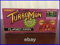 Talking Turbo Man Turboman Action Figure Toy In Box Vintage