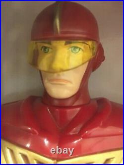 Talking Turbo Man Turboman Action Figure Toy In Box Vintage