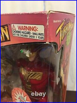 Talking Turbo Man Turboman Action Figure Toy In Box Vintage