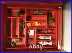 Tara Toy 80's Combat Collectors Case Vtg Action GI Joe 13 Figures & Accessories