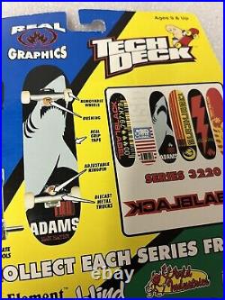 Tech Deck Vintage Black Label Adams Series 3220 Near Mint Condition Skateboard