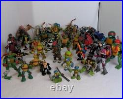 Teenage Mutant Ninja Turtles Action Figures Lot of 38 & Accessories