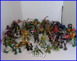 Teenage Mutant Ninja Turtles Action Figures Lot of 38 & Accessories