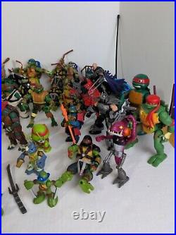 Teenage Mutant Ninja Turtles Action Figures Lot of 38 & Accessories