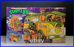 Teenage Mutant Ninja Turtles Retro Set 4 Figures Wagon van TMNT 2021 toy vintage