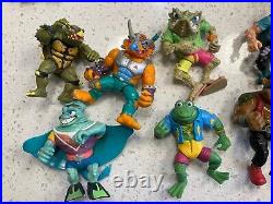 Teenage Mutant Ninja Turtles Vintage Toy Lot 25 Action Figures TMNT 1988-1991