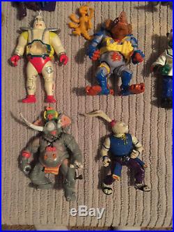 Teenage mutant ninja turtles toy lot 1988 vintage 18 figures slash krang