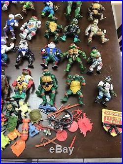 Teenage mutant ninja turtles toy lot Vintage Weapons 67 Action Figures tmnt