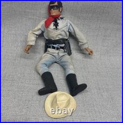The Lone Ranger Action Figure Doll Gabriel Toys 1973 WithClothes & Gun Belt? Read