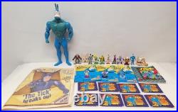 The Tick Vintage Toy / Comic Lot Bandai Super Hero Action Figure 1990s Books VTG