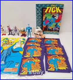 The Tick Vintage Toy / Comic Lot Bandai Super Hero Action Figure 1990s Books VTG