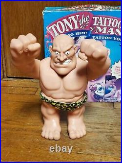 Tony The Tattooed Man By Mattel 1992 Caveman complete toy accessories VTG