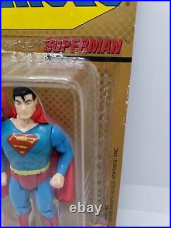 Toy Biz DC Comics Super Heroes Superman Figure Kryptonite Ring MOC Vintage 1989