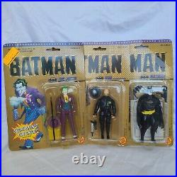 Toy Biz Vintage 1989 DC Comics Batman Action Figure Lot Joker Bob Batman