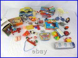 Toy Figure lot windup 70's 80's 90's China Taiwan Korea tin litho plastic