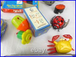 Toy Figure lot windup 70's 80's 90's China Taiwan Korea tin litho plastic